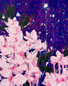 « I will not give you to the tide » 2023 - acrylic on canvas board