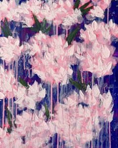 « Slip down a river and I promise that I’m gonna meet you there » 2023 - acrylic on canvas