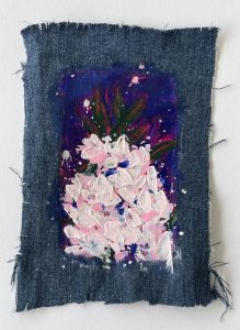 « Not a lot just forever » 2023 - acrylic on fabric